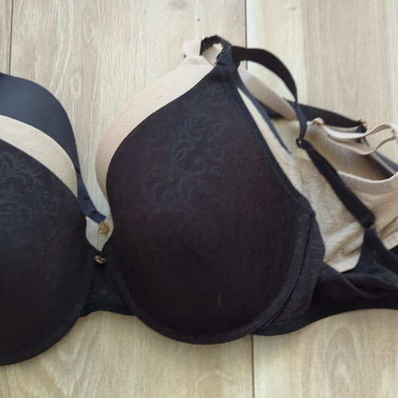 Natori Black and Beige Bra Trio 34DD - Picture 2 of 8